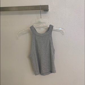 grey brandy melville crop top